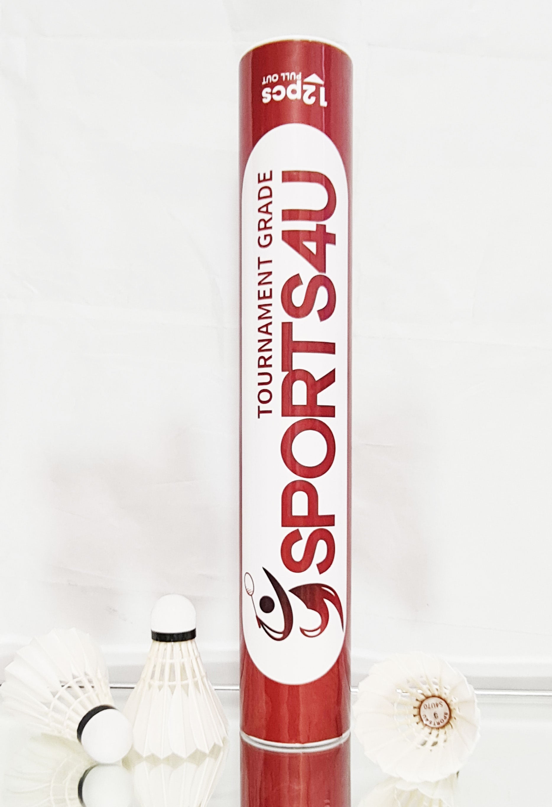 Sports4u Tournament Grade Badminton Feather Shuttlecocks 1 Tube