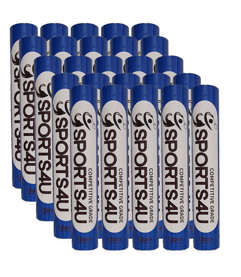Sports4u Competition Grade 3in1 Badminton Hybrid Shuttlecocks 25 Tube
