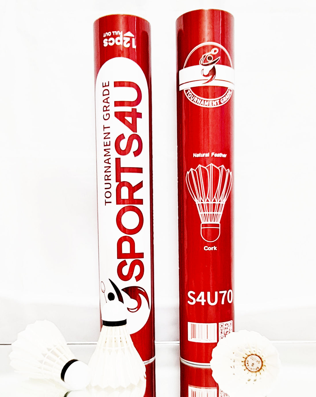 Sports4u Tournament Grade Badminton Feather Shuttlecocks 5 Tube