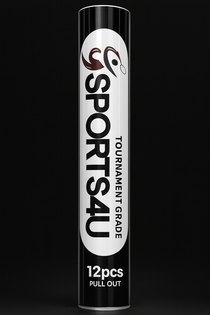 Sports4u Professional Grade Badminton Feather Shuttlecocks Tournament Grade 1 Tube