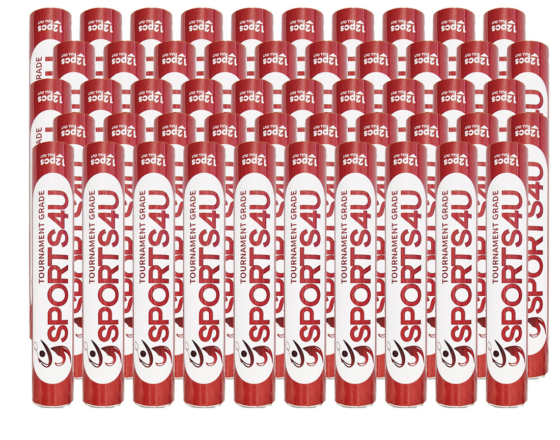 Sports4u Tournament Grade Badminton Feather Shuttlecocks 50 Tube